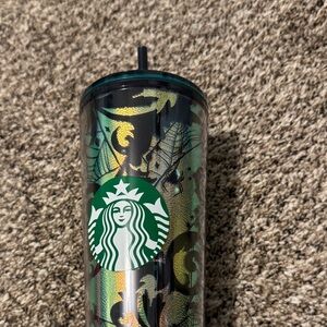 Starbucks Iridescent Green and Black Tumbler